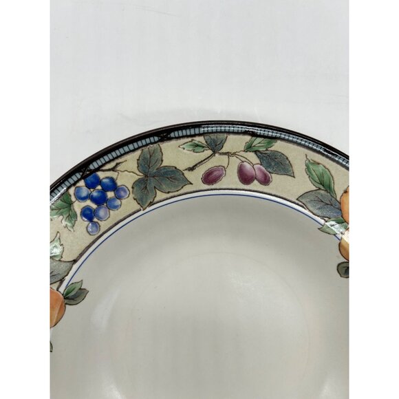 Mikasa Intaglio Garden Harvest Soup Bowl 9 3/8" CAC29 Pears Grapes - Picture 8 of 9